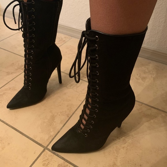 Shoes - Black Ankle Booties